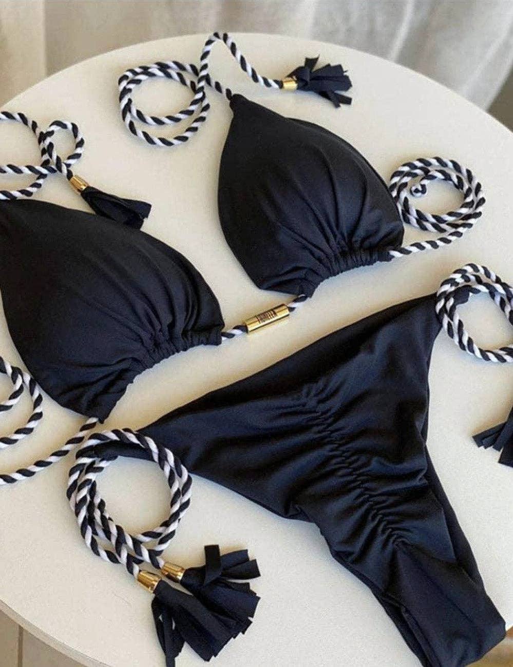 Swimsuit Strape Shoulders 2PCS Beach Bikini Set GY02
