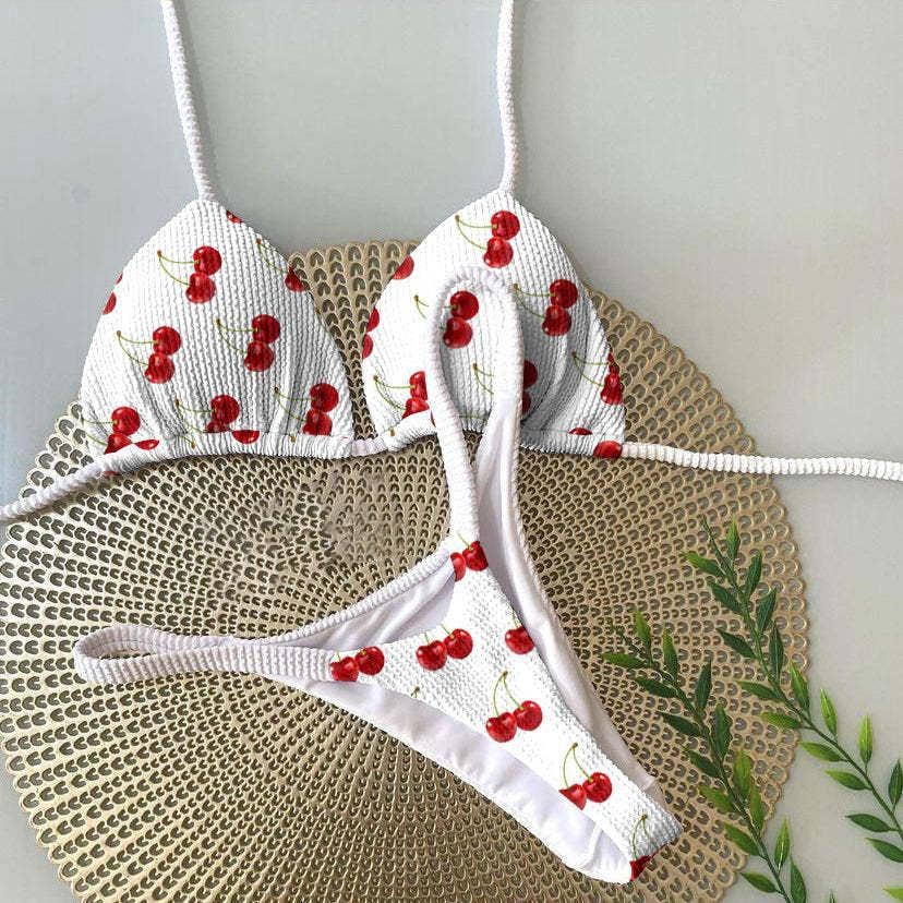 Ladies Shoulder Straps Backless Bikini Set GY02