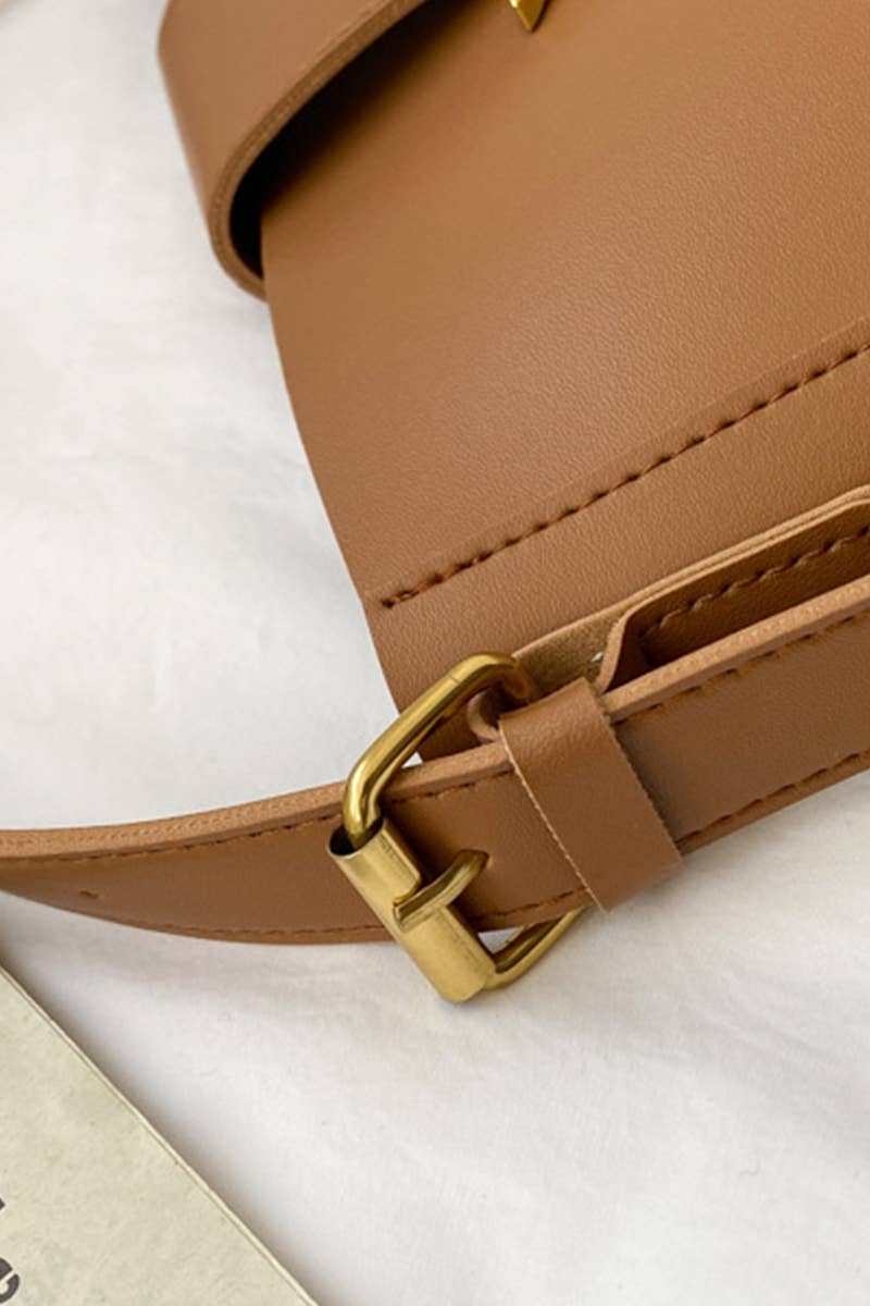 ,,,,...._ SI-26448 Crossbody Shoulder Bucket Messenger Bag: CAMEL-169253 / OS