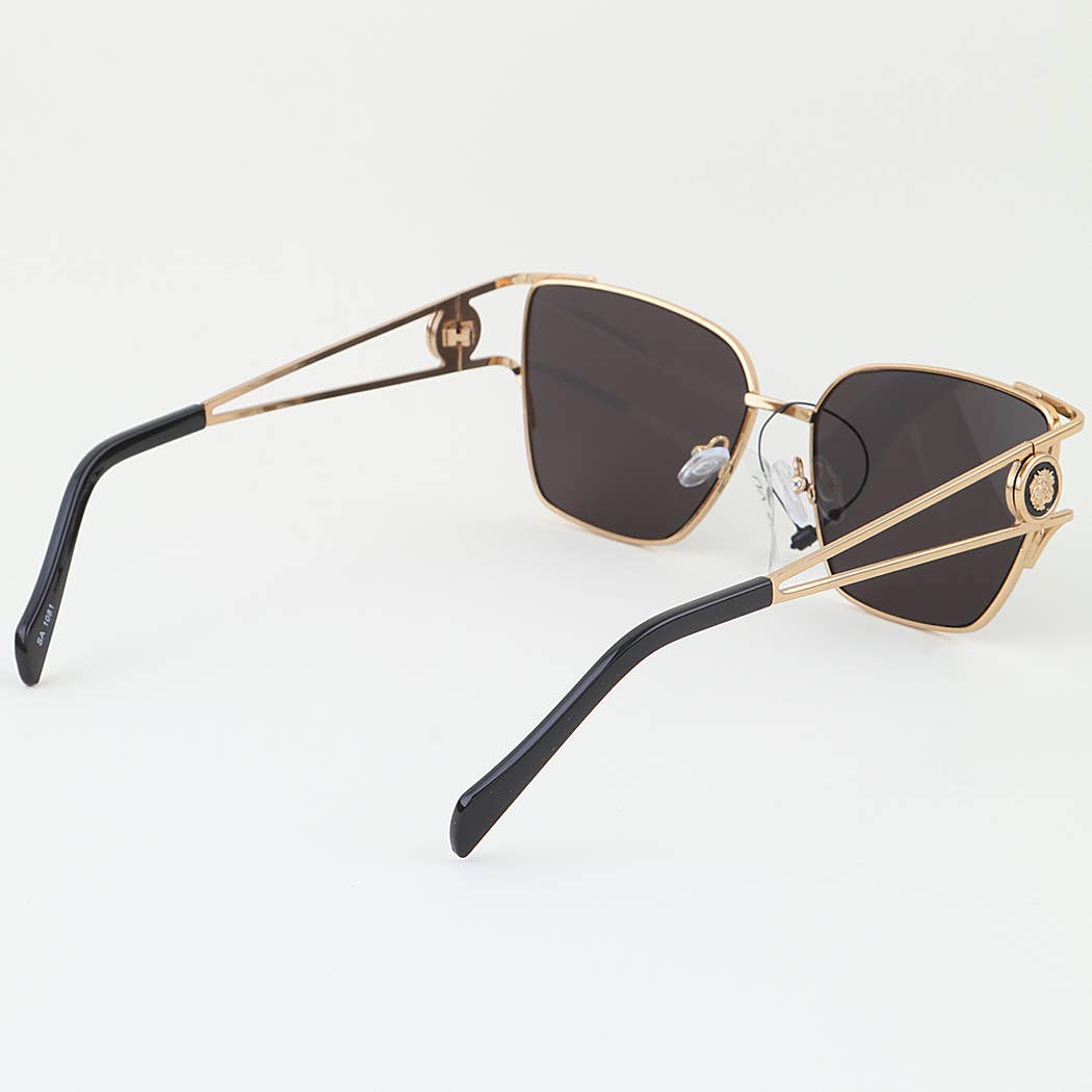 Modern Lion Emblem Gradient Sunglasses