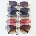 Modern Lion Emblem Gradient Sunglasses