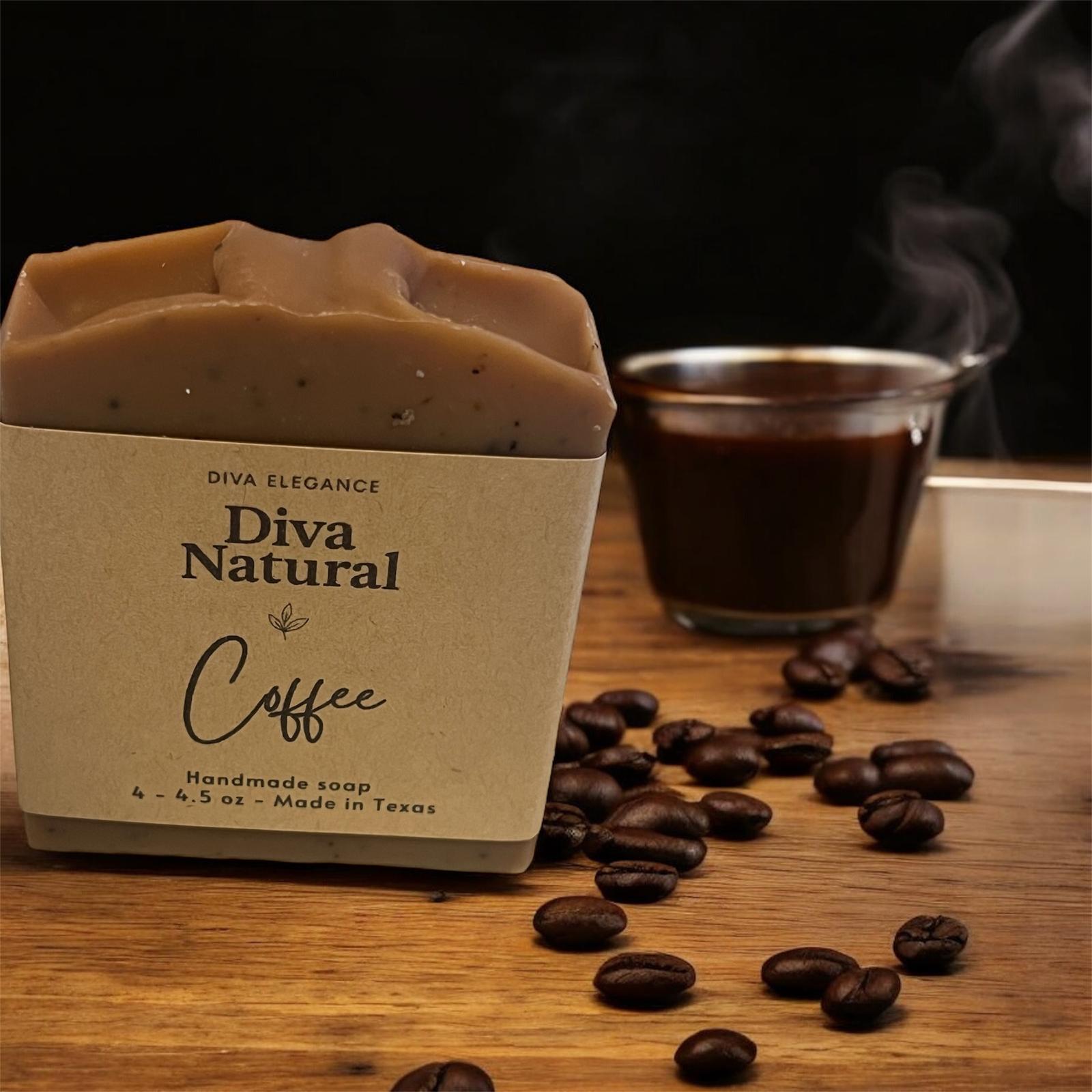 Handmade soap bar, Natural soaps, different scents to choose: Hazelnut Coffee / Full Size 4 oz - 4.5 oz