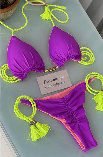 Swimsuit Strape Shoulders 2PCS Beach Bikini Set GY02