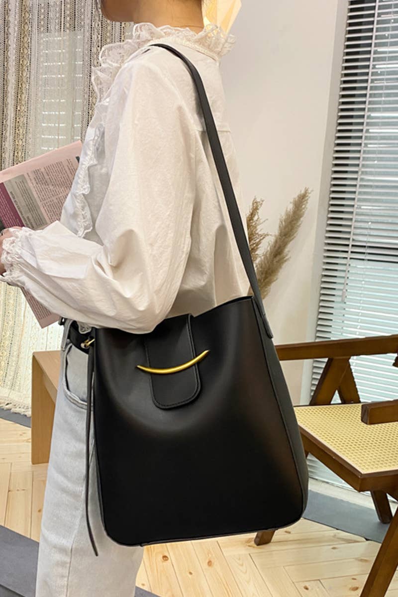 ,,,,...._ SI-26448 Crossbody Shoulder Bucket Messenger Bag: CAMEL-169253 / OS