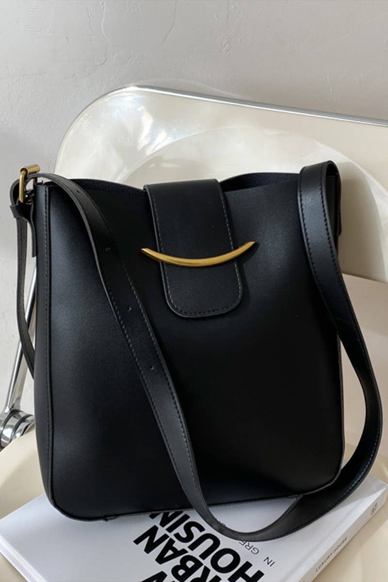 ,,,,...._ SI-26448 Crossbody Shoulder Bucket Messenger Bag: CAMEL-169253 / OS