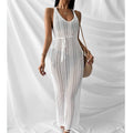 Solid Color Bikini Swimwear Cover Up Dress HL7335
